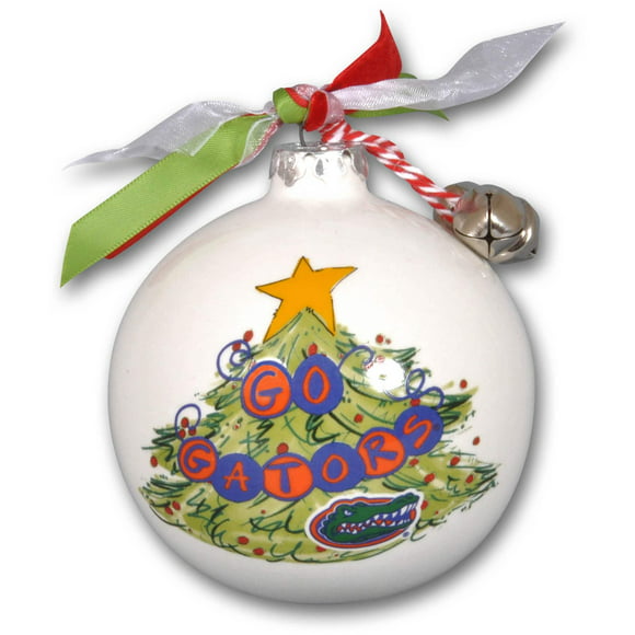Magnolia Lane College Flat Ceramic Christmas Ornament SEE UNIVERSITY SELECTION